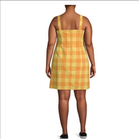 Arizona Jean Co. Fall Plaid Dress Size L - Picture 4 of 7